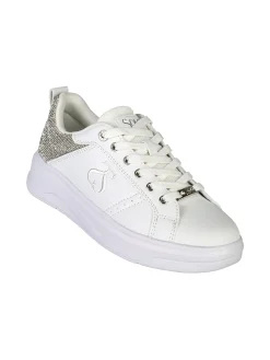 Solo Soprani Sneakers donna con strass e suola alta