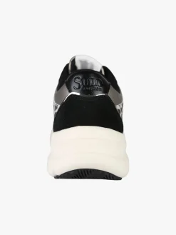 Solo Soprani Sneakers donna in pelle con dettagli animalier e platform - taupe