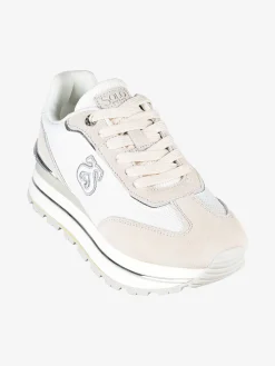 Solo Soprani Sneakers donna in pelle scamosciata e mesh con platform