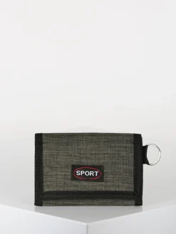 Sport Portafoglio in tessuto con strappo e zip esterna