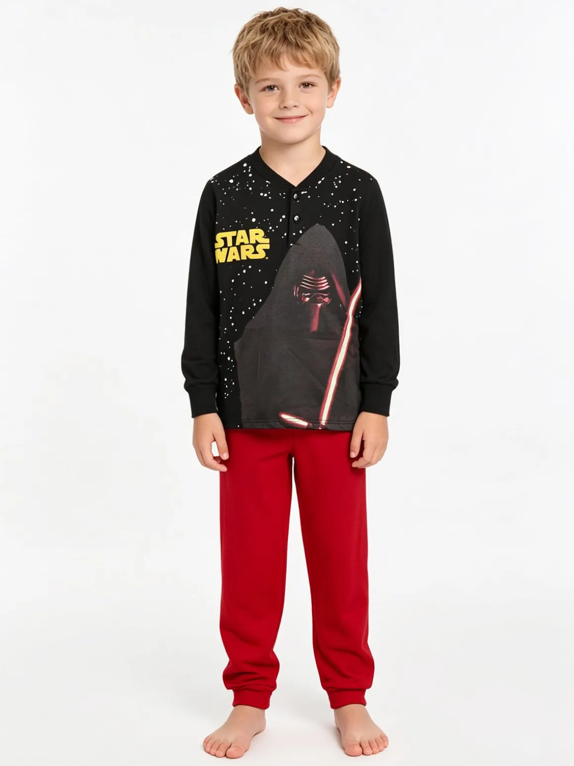 Star Wars Piagiama lungo da bambino in cototne
