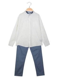 Street Porter Completo 2 pezzi da bambino con camicia alla coreana