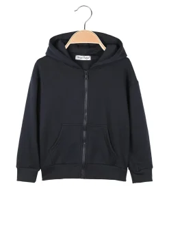 Street Porter Felpa da bambini con cappuccio e zip - blu scuro