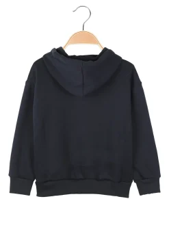 Street Porter Felpa da bambini con cappuccio e zip - blu scuro