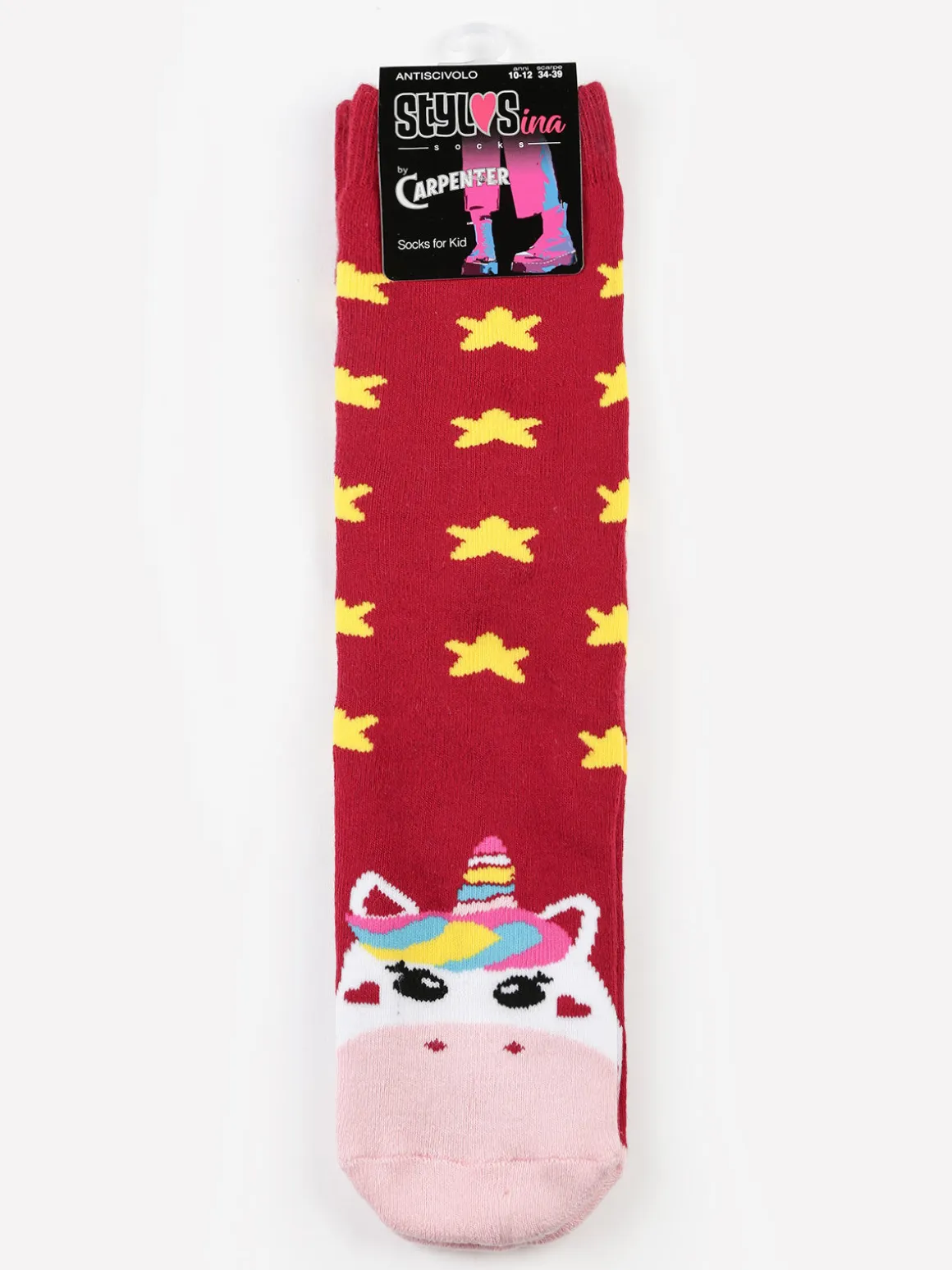 Stylosa Calze antiscivolo bimba con unicorno