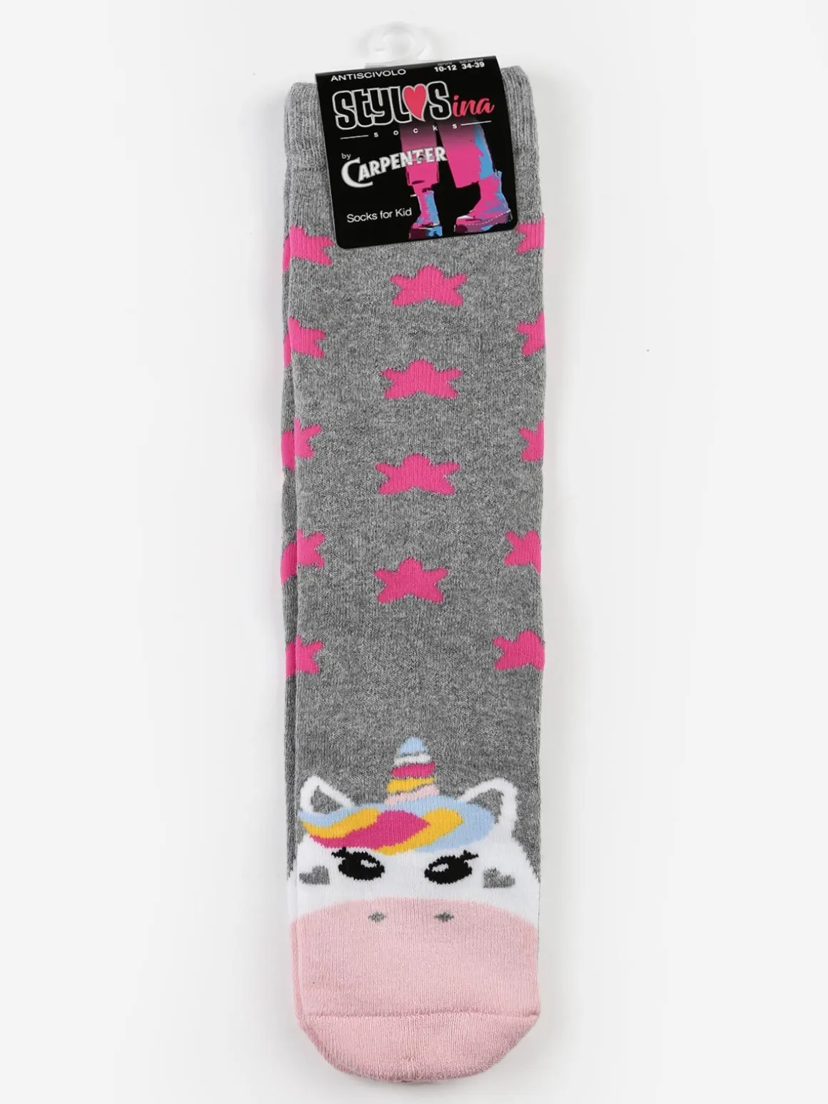 Stylosa Calze antiscivolo bimba con unicorno