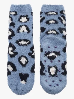 Stylosa Calze donna antiscivolo maculate - blu
