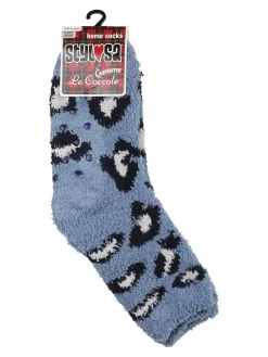 Stylosa Calze donna antiscivolo maculate - blu