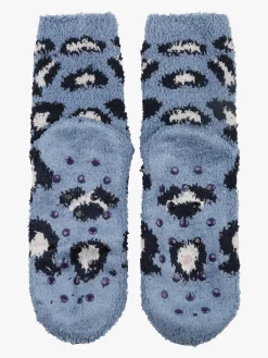 Stylosa Calze donna antiscivolo maculate - blu