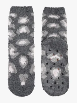 Stylosa Calze donna antiscivolo maculate - grigio