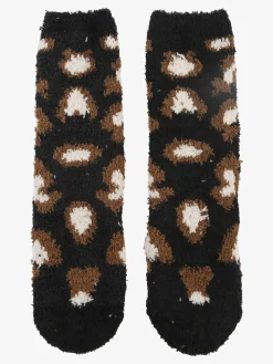 Stylosa Calze donna antiscivolo maculate - nero