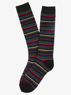 Stylosa Calze lunghe da donna in pile - nero