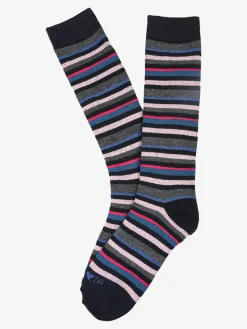 Stylosa Calze lunghe da donna in pile - blu scuro