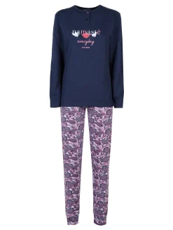 Stylosa Pigiama lungo da donna in cotone