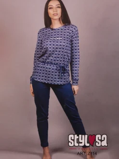 Stylosa Pigiama lungo in cotone donna