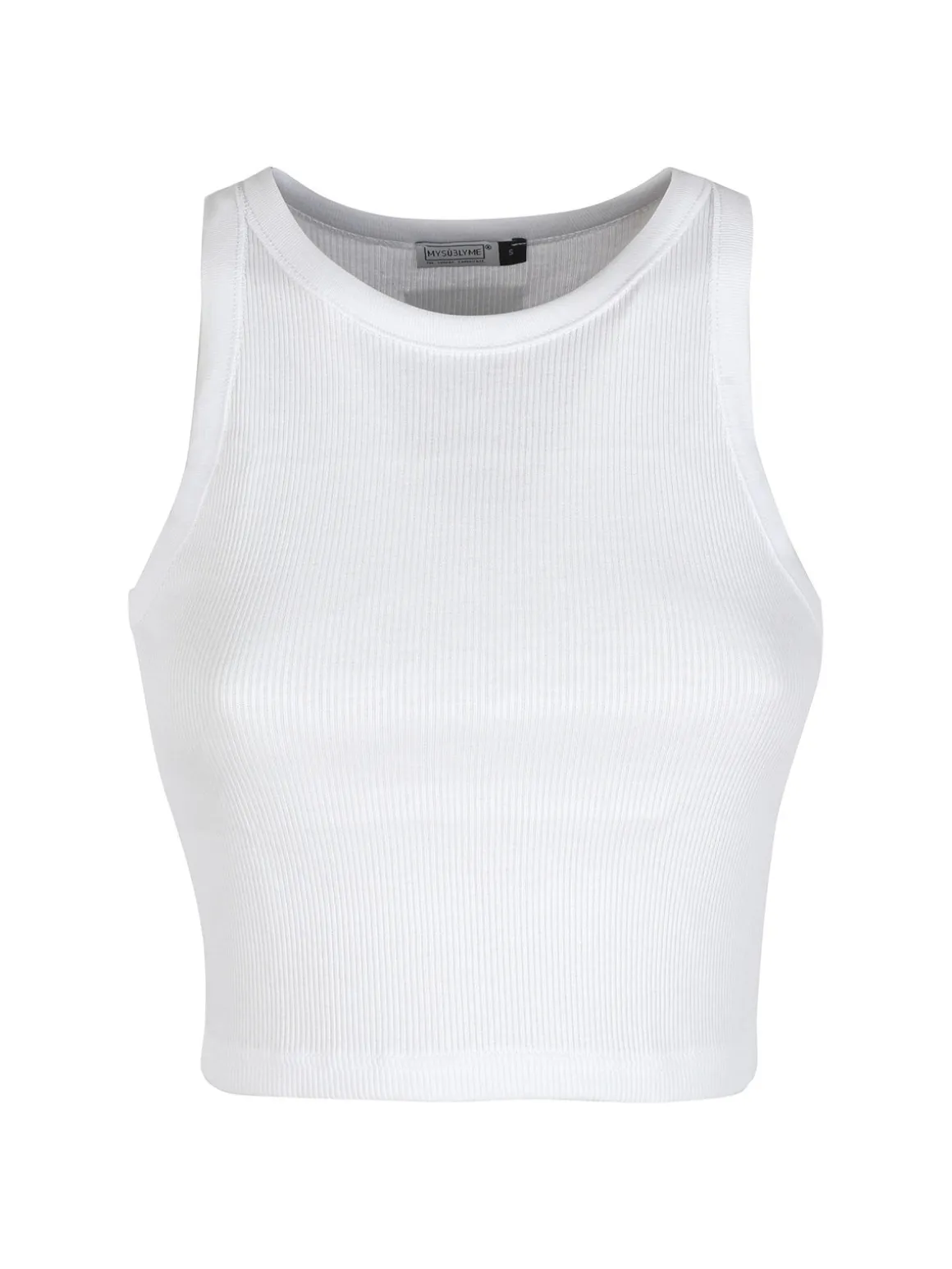 Sublyme Canotta cropped da donna a costine