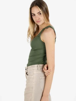 Sublyme Canotta girocollo da donna a costine