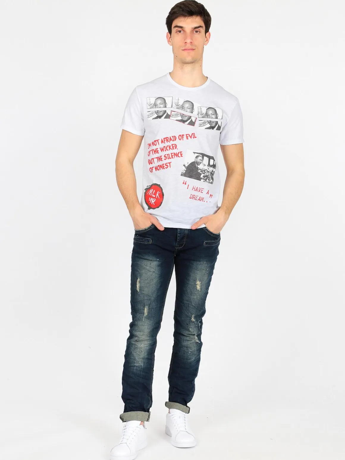 Sugo Jeans T-Shirt a Maniche Corte