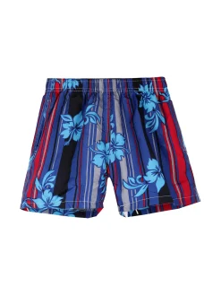 Sun & Beach Boxer da mare a fiori per bambino
