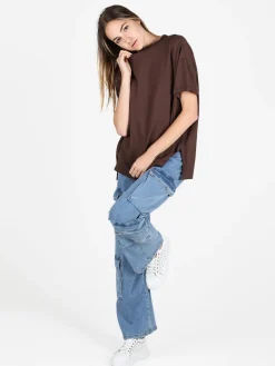 Sun Sun Maxi t-shirt donna oversize in cotone