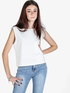 Sun Sun Top donna oversize in misto cotone