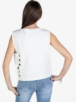 Sun Sun Top donna oversize in misto cotone