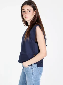Sun Sun Top donna oversize in misto cotone