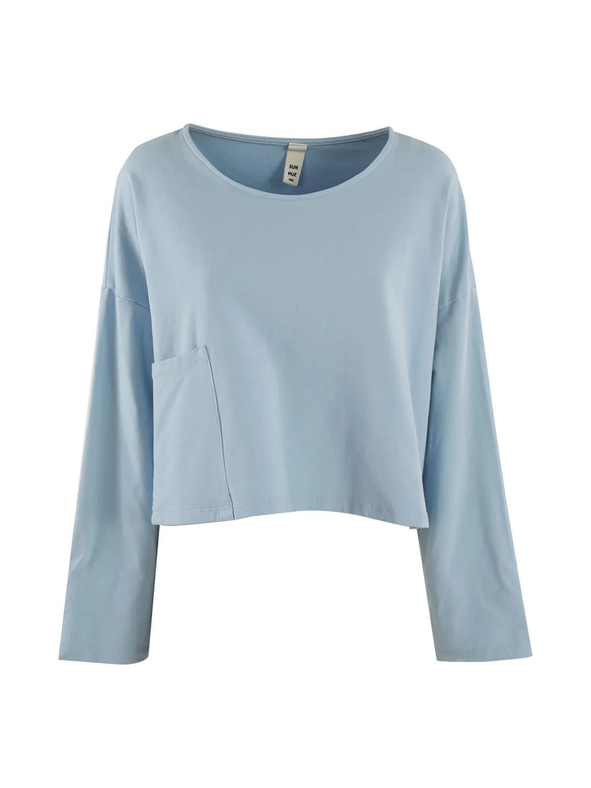 Sun Sun T-shirt cropped da donna con tasca