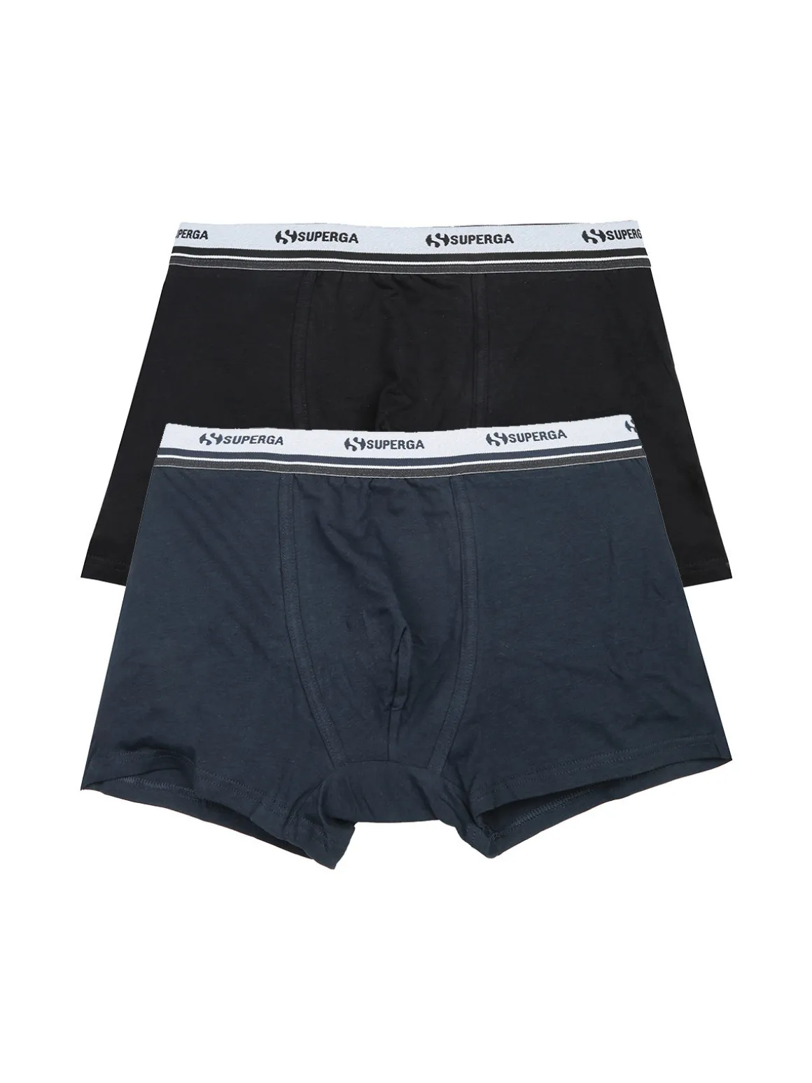 Superga Boxer da uomo tinta unita. Confezione da 2pezzi