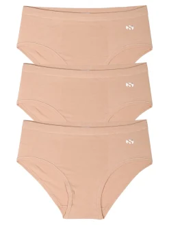 Superga Confezione da 3 slip comfort donna - nudo