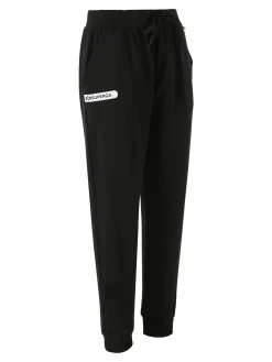 Superga Pantaloni tuta da donna in felpa con coulisse e polsini - nero