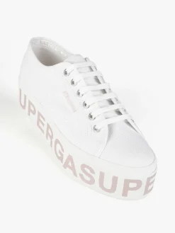 Superga 2790 PLATFORM LETTERING Sneakers donna in tela con platform