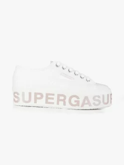 Superga 2790 PLATFORM LETTERING Sneakers donna in tela con platform