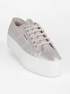 Superga Scarpe in tela donna con platform 2790 LAME