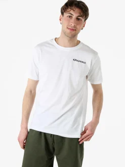 Superga T-shirt da uomo in cotone con logo - bianco