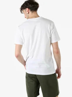 Superga T-shirt da uomo in cotone con logo - bianco