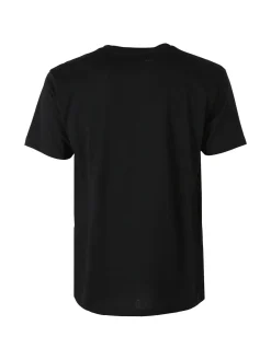 Superga T-shirt da uomo in cotone con logo - nero