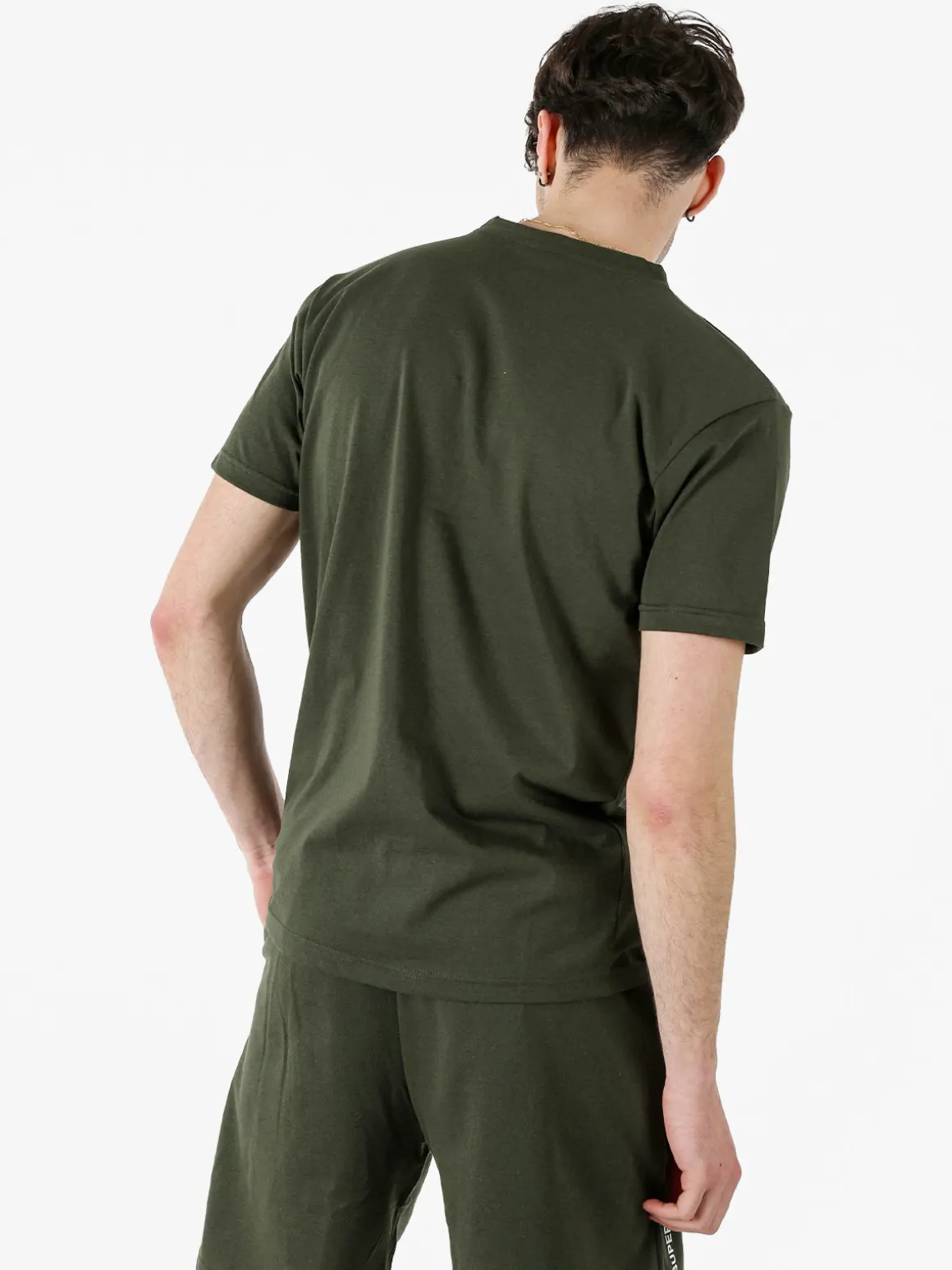Superga T-shirt da uomo in cotone con logo - verde