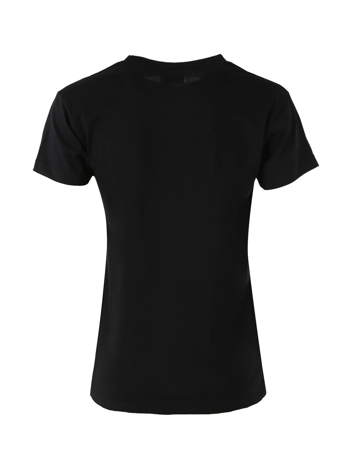 Superga T-shirt girocollo da donna in cotone con logo - nero