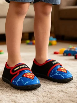 Superman Pantofole da bambino con strappo - multicolore