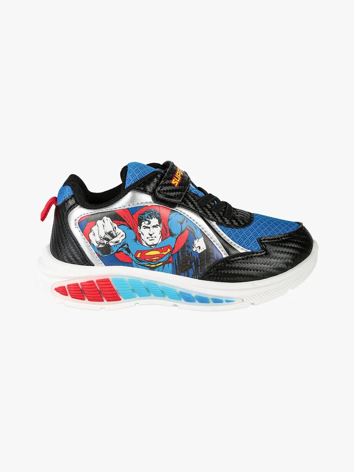 Superman Sneakers da bambino con strappo e luci - multicolore