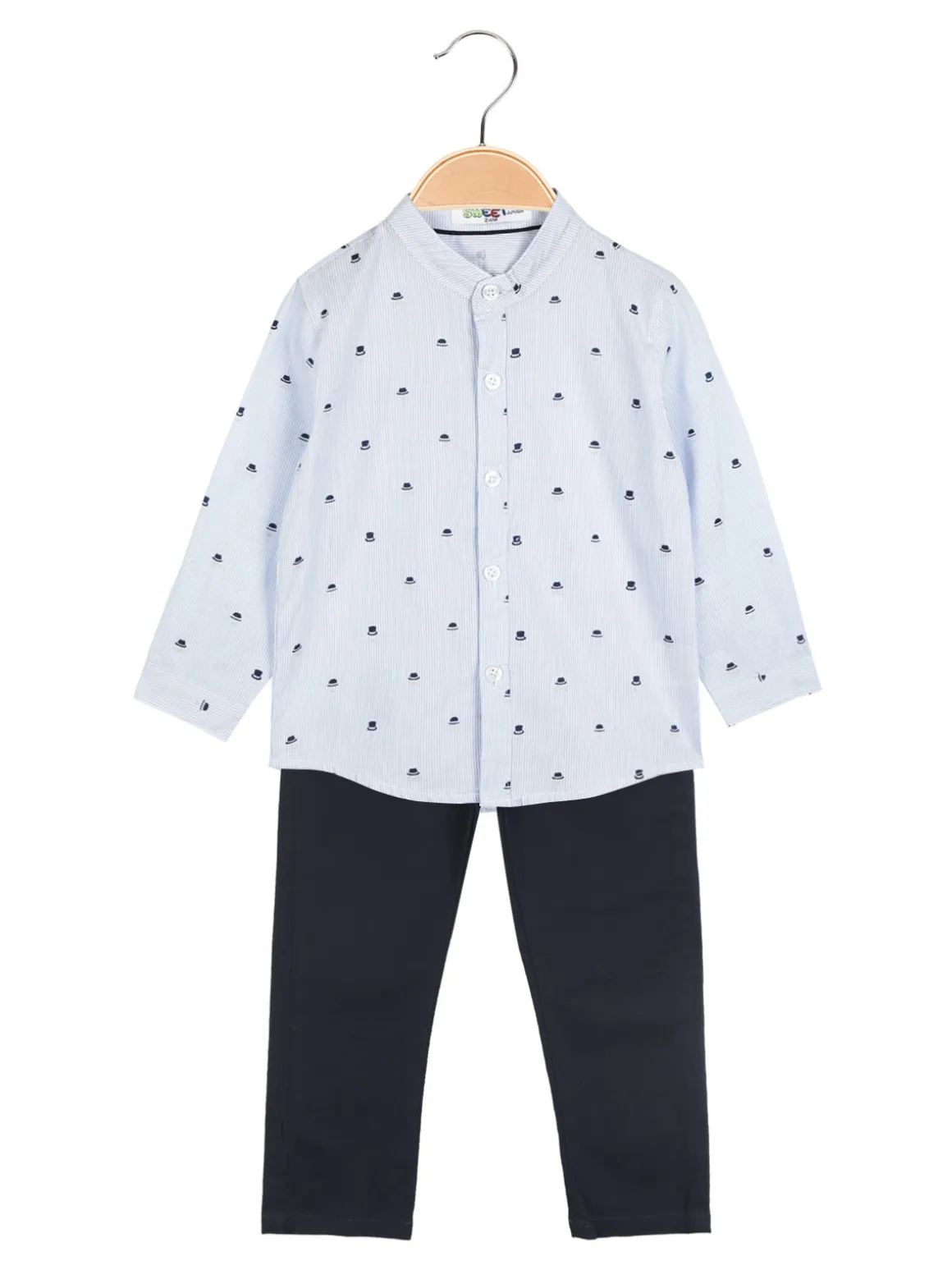 Sweet Junior Completo da neonato 2 pezzi con camicia + pantaloni