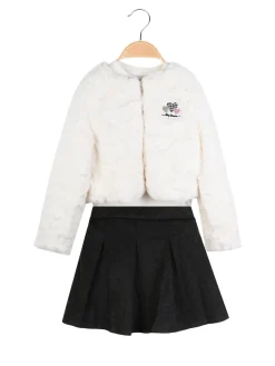 Sweet Junior Completo 3 pezzi da bambina con giacca e gonna