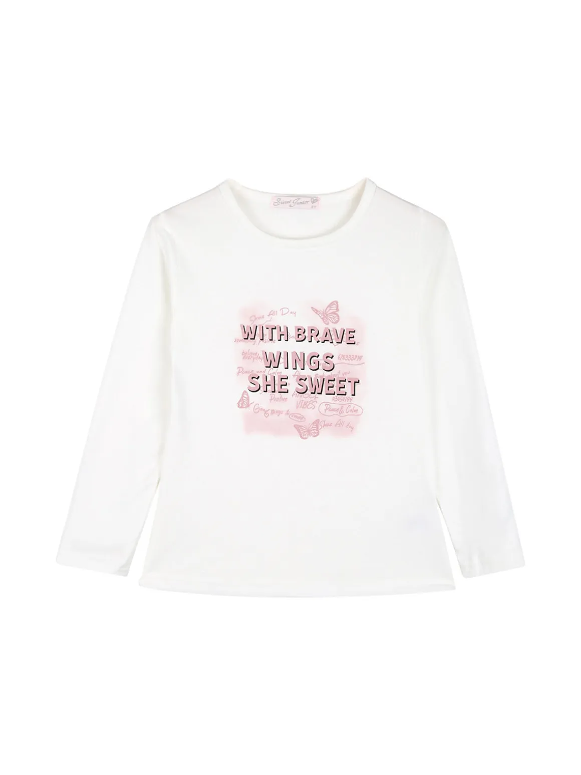 Sweet Junior Completo tuta da bambina 3 pezzi con strass - rosa