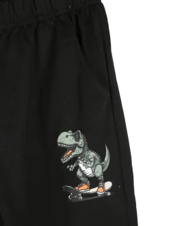 Sweet Junior Completo tuta da bambino dinosauri 3 pezzi con cappuccio e zip - militare