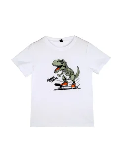 Sweet Junior Completo tuta da bambino dinosauri 3 pezzi con cappuccio e zip - militare