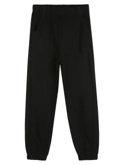Sweet Junior Completo tuta 3 pezzi da bambina con farfalle di strass cappuccio e zip - nero