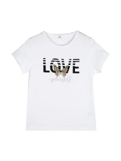 Sweet Junior Completo tuta 3 pezzi da bambina con farfalle di strass cappuccio e zip - beige