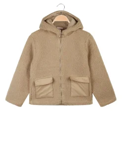 Sweet Junior Giacca orsetto da bambina con cappuccio e zip