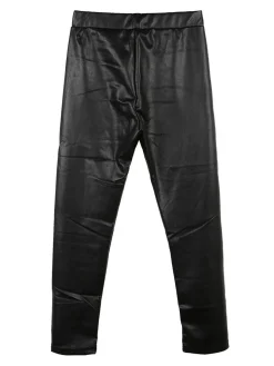 Sweet Junior Leggings bimba in ecopelle felpato